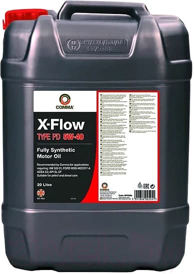 X-Flow Type PD 5W40 / XFPD20L 20 литров, моторное масло Comma